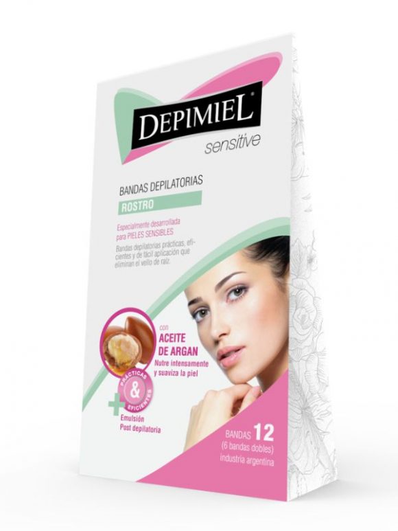 DEPIMIEL CERA EN BANDA PARA EL ROSTRO SENSITIVE X 12 U.